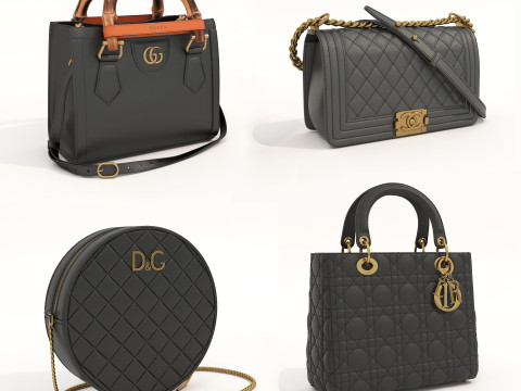Fashion Handbag Collection 8 Modelo 3D