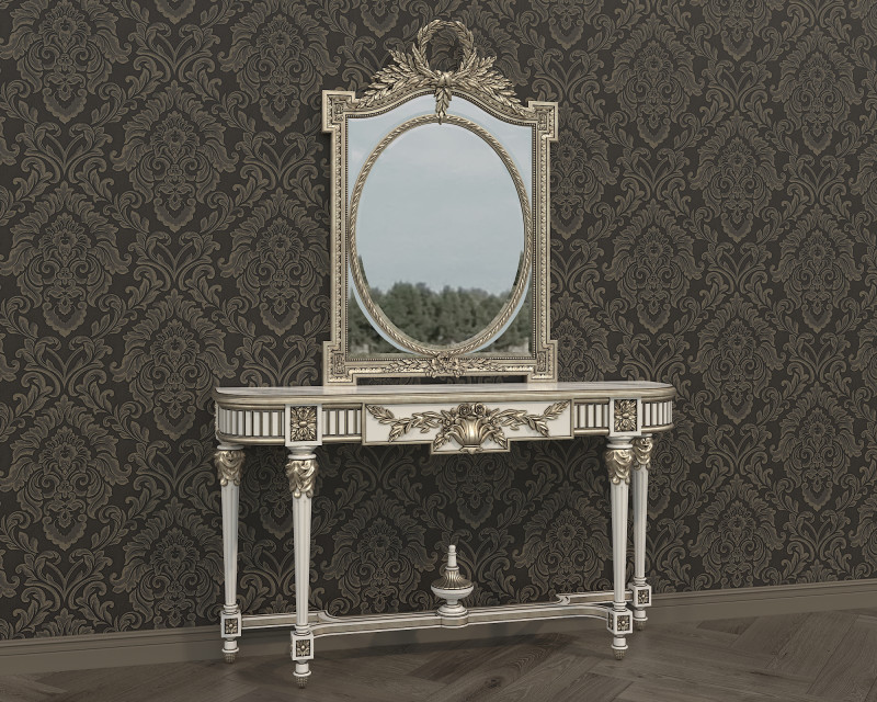 Classic European Style Console Table 15 Modèle 3D .c4d .max .obj .3ds .fbx .stl .blend 