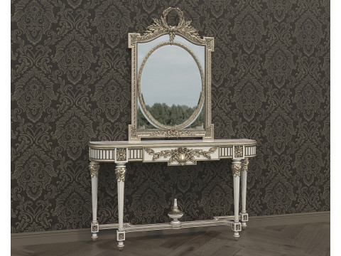 Classic European Style Console Table 15 3D Model