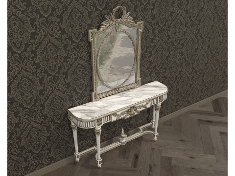 Classic European Style Console Table 15 Modèle 3D