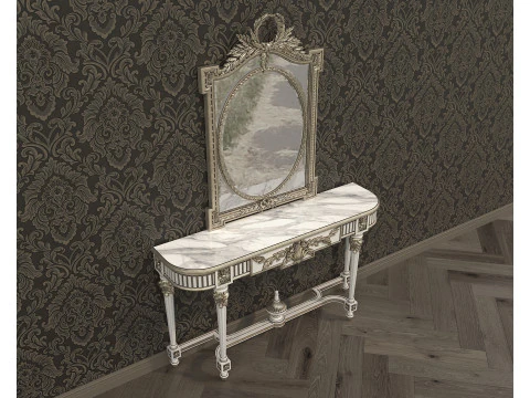 Classic European Style Console Table 15 3D Model