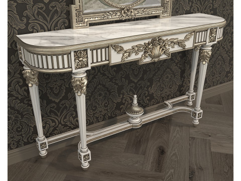 Classic European Style Console Table 15 Modèle 3D