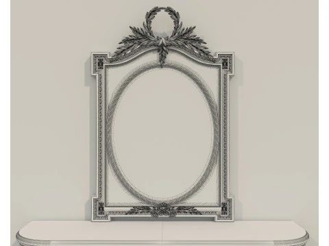 Classic European Style Console Table 15 3D Model