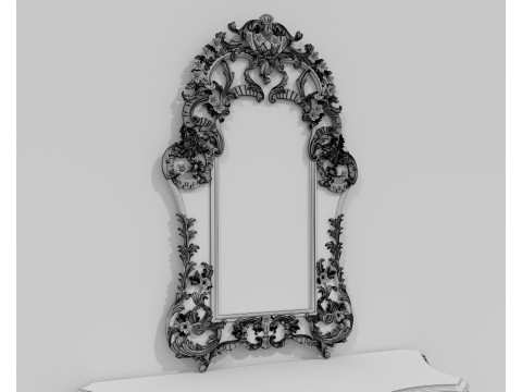 Classic European Style Console Table 16 Model 3D
