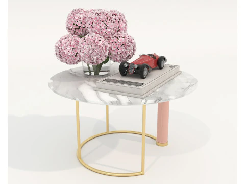 Modern Coffee Table and Armchair 60 3D Model