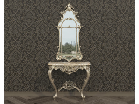 Classic European Style Console Table 17 Model 3D