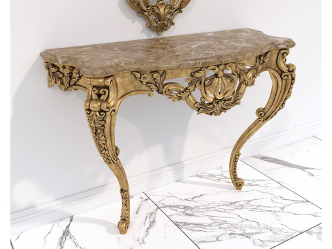 Classic European Style Console Table 18 Model 3D
