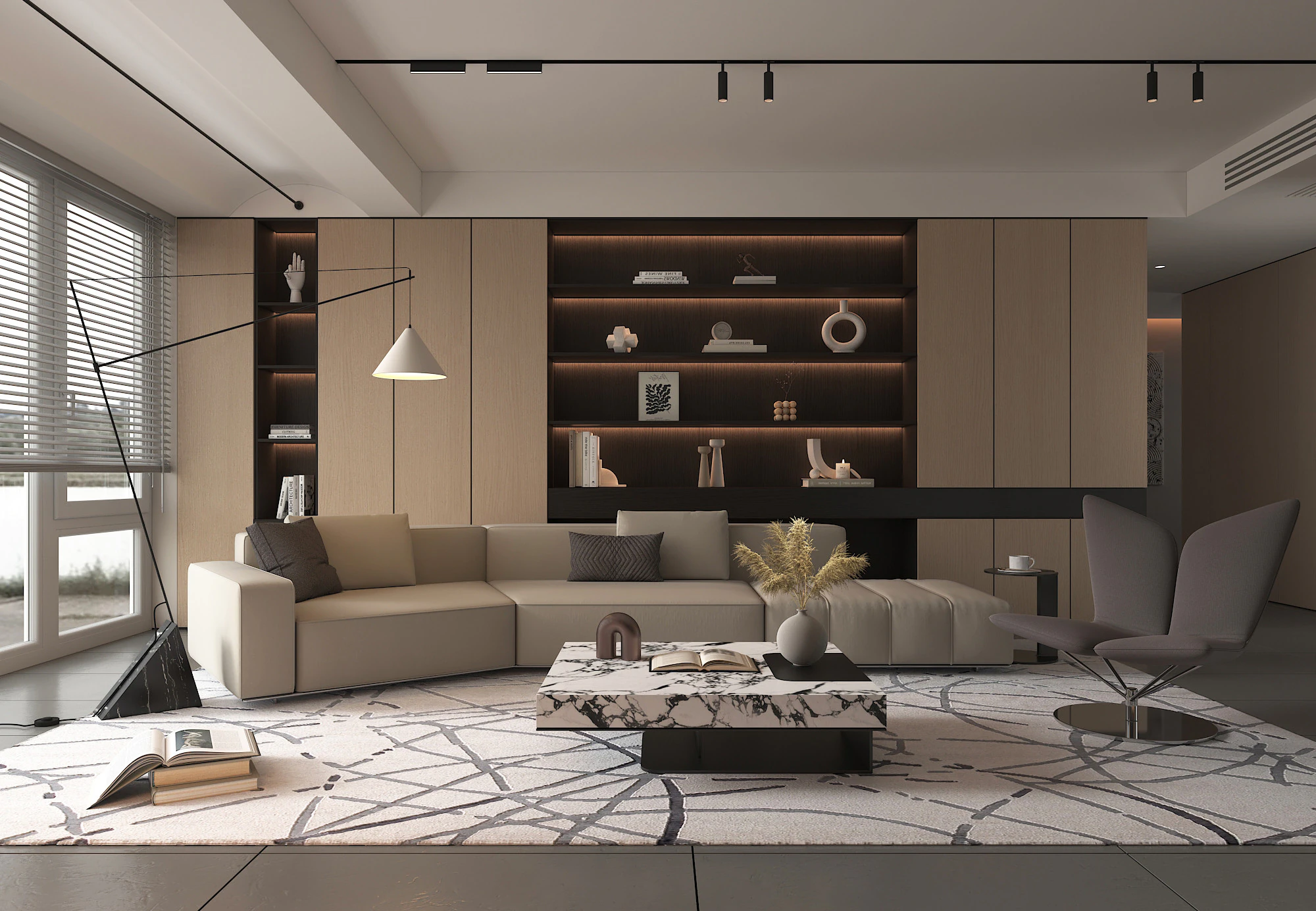 Cena da sala de estar 20 Modelo 3D .c4d .max .obj .3ds .fbx .stl .blend 