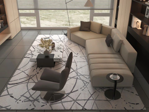 Cena da sala de estar 20 Modelo 3D