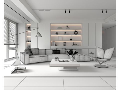 Living Room Scene 20 3D 모델