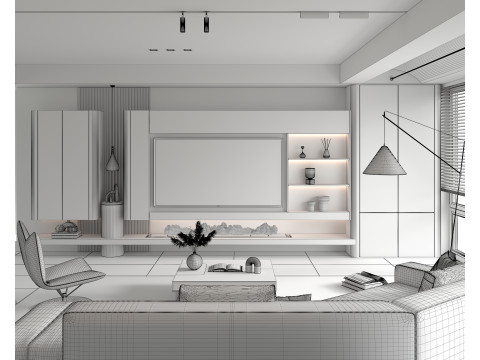 Living Room Scene 20 3D 모델