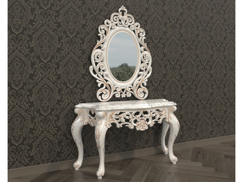 Classic European Style Console Table 19 3D Model