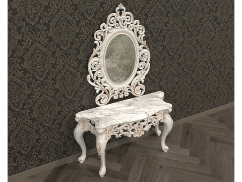 Classic European Style Console Table 19 3D Modell