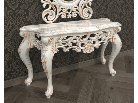 Classic European Style Console Table 19 3D Modell