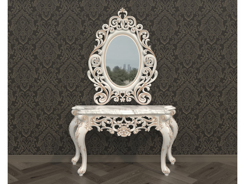Classic European Style Console Table 19 3D Modell