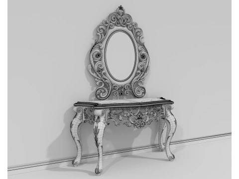 Consolle in stile classico europeo 19 Modello 3D