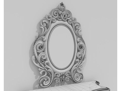 Classic European Style Console Table 19 3D Modell