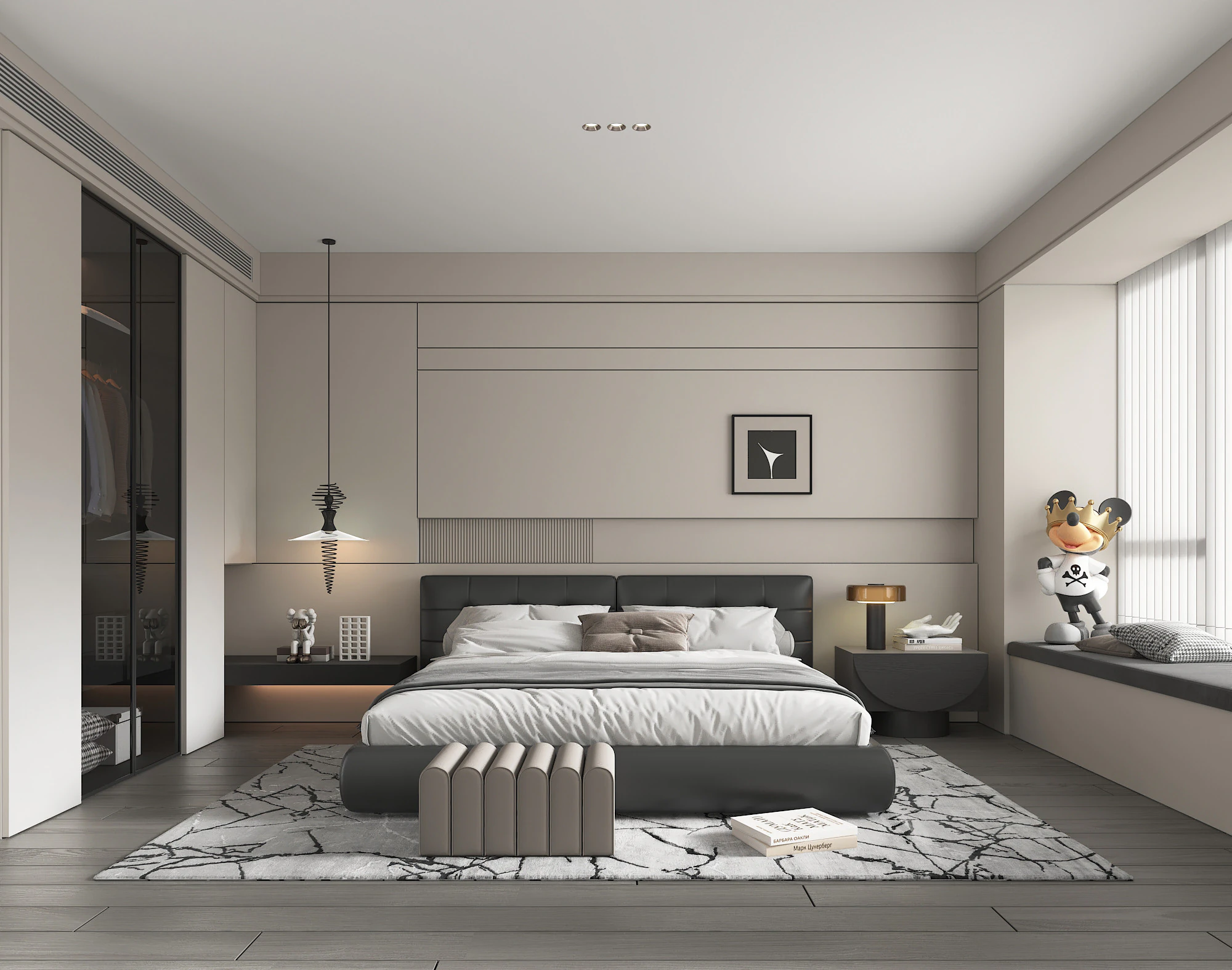 Cena Moderna Do Quarto 51 Modelo 3D .c4d .max .obj .3ds .fbx .stl .blend 