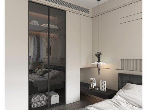 Modern Bedroom Scene 51 3Dモデル