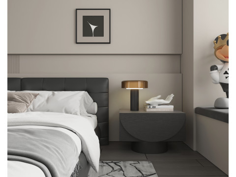 Modern Bedroom Scene 51 3Dモデル