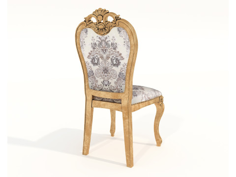Classic European style Dining Table and Chairs 62 3D Модель