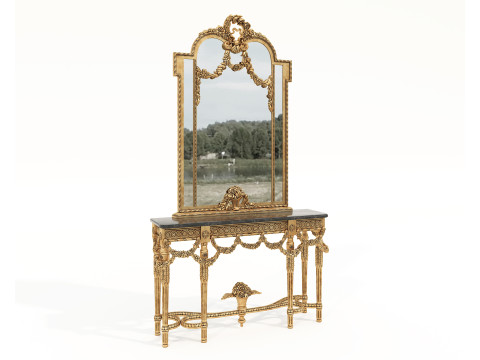 Classic European Style Console Table 20 Modello 3D