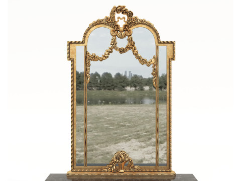 Classic European Style Console Table 20 Modello 3D