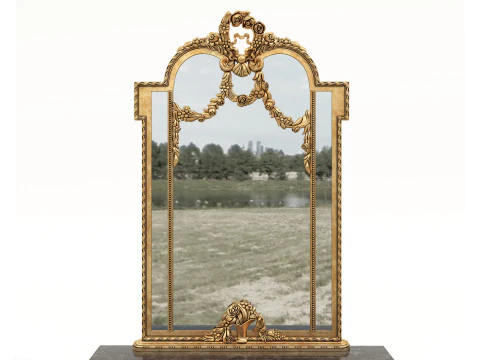 Classic European Style Console Table 20 3D Model