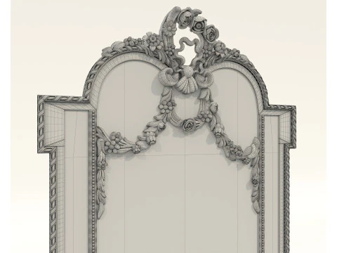 Classic European Style Console Table 20 3D Model