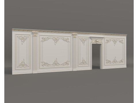 Wall Molding in Classic French Style 55 3D 模型