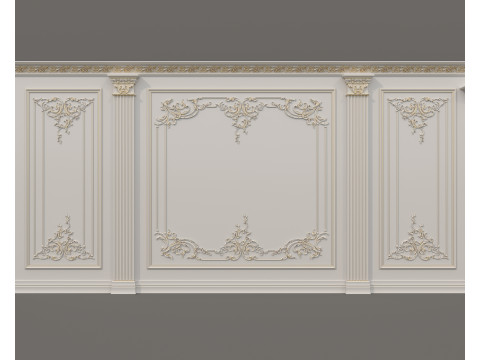 Wall Molding in Classic French Style 55 3D Model