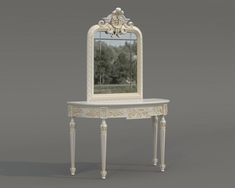 Classic European Style Console Table 21 Modelo 3D .c4d .max .obj .3ds .fbx .stl .blend