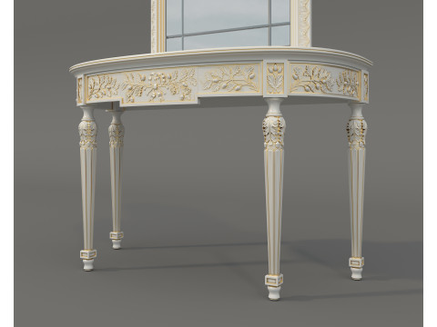 Classic European Style Console Table 21 Modelo 3D