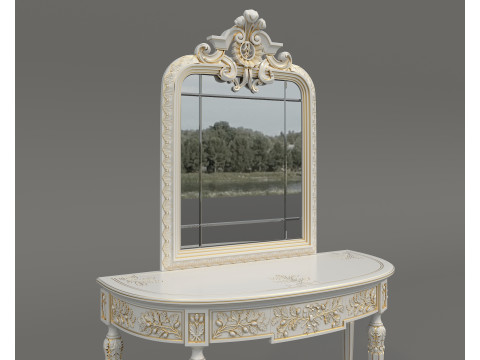 Classic European Style Console Table 21 Modelo 3D