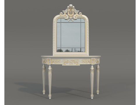 Classic European Style Console Table 21 Modelo 3D