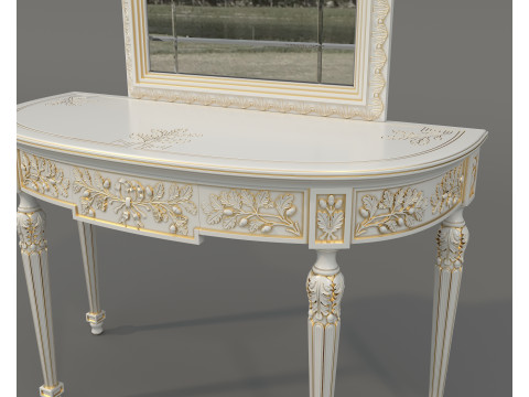 Classic European Style Console Table 21 Modelo 3D