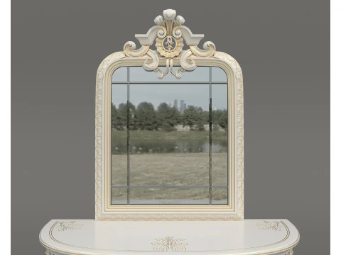 Classic European Style Console Table 21 3D Model