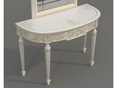 Classic European Style Console Table 21 Modelo 3D