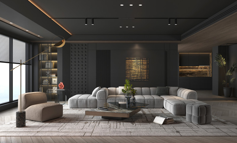 Living Room Scene 21 3D मॉडल .c4d .max .obj .3ds .fbx .stl .blend 