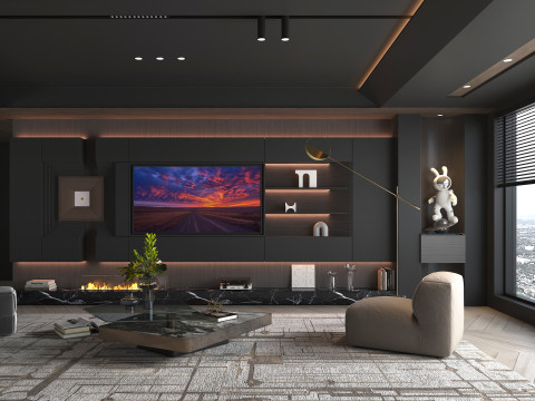 Living Room Scene 21 3D मॉडल