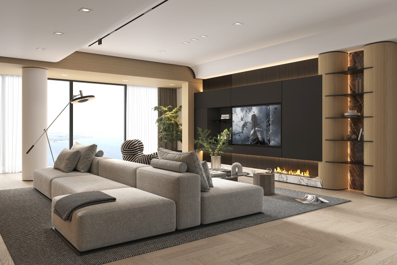 Living Room Scene 22 3D Модель .c4d .max .obj .3ds .fbx .stl .blend 