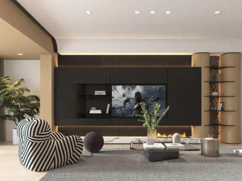 Living Room Scene 22 3D Model
