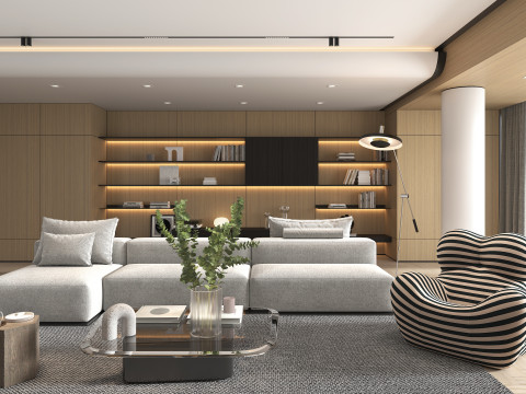 Living Room Scene 22 3D Модель