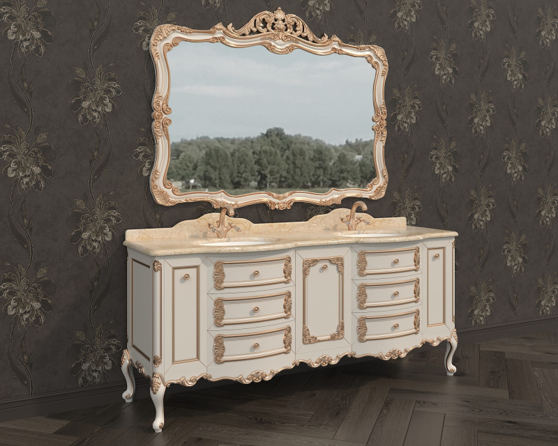 Classic Bathroom Cabinet With Sink 3Dモデル .c4d .max .obj .3ds .fbx .stl .blend 