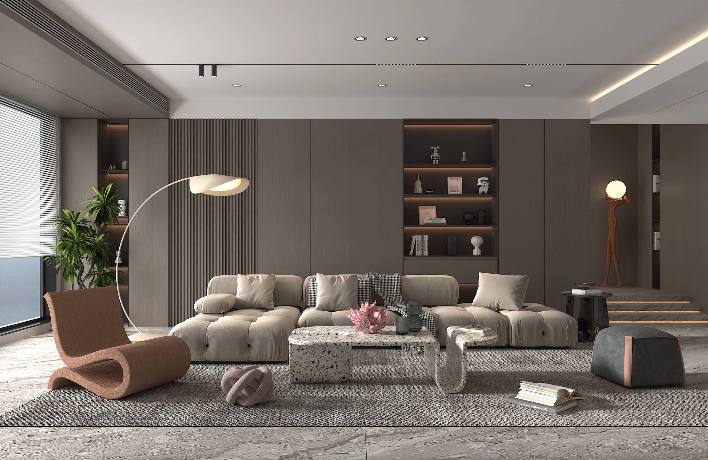 Living Room Scene 23 3D Model .c4d .max .obj .3ds .fbx .stl .blend