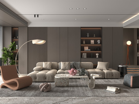 Living Room Scene 23 3D Model
