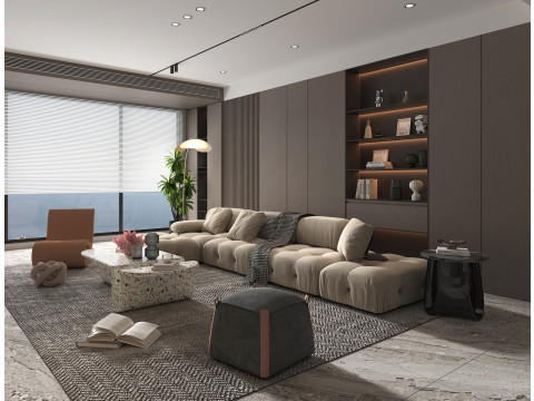 Living Room Scene 23 3D Modell
