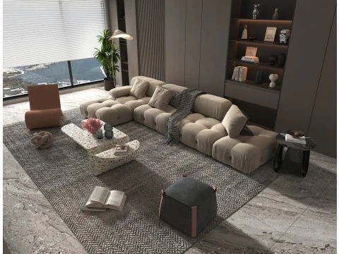 Living Room Scene 23 3D Model