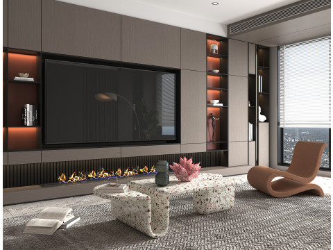 Living Room Scene 23 3D Modell