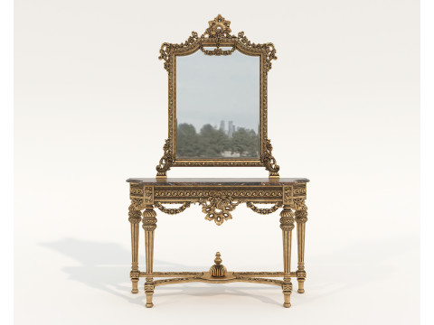 Klasik Avrupa Tarzı Konsol Tablosu 22 3D Model